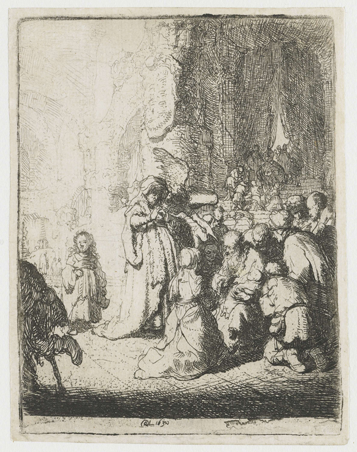  伦勃朗·梵·莱茵 Rembrandt van Rijn——聚集的人群和圣婴